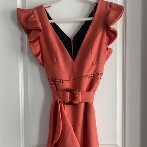 Pat Bo belted midi dress